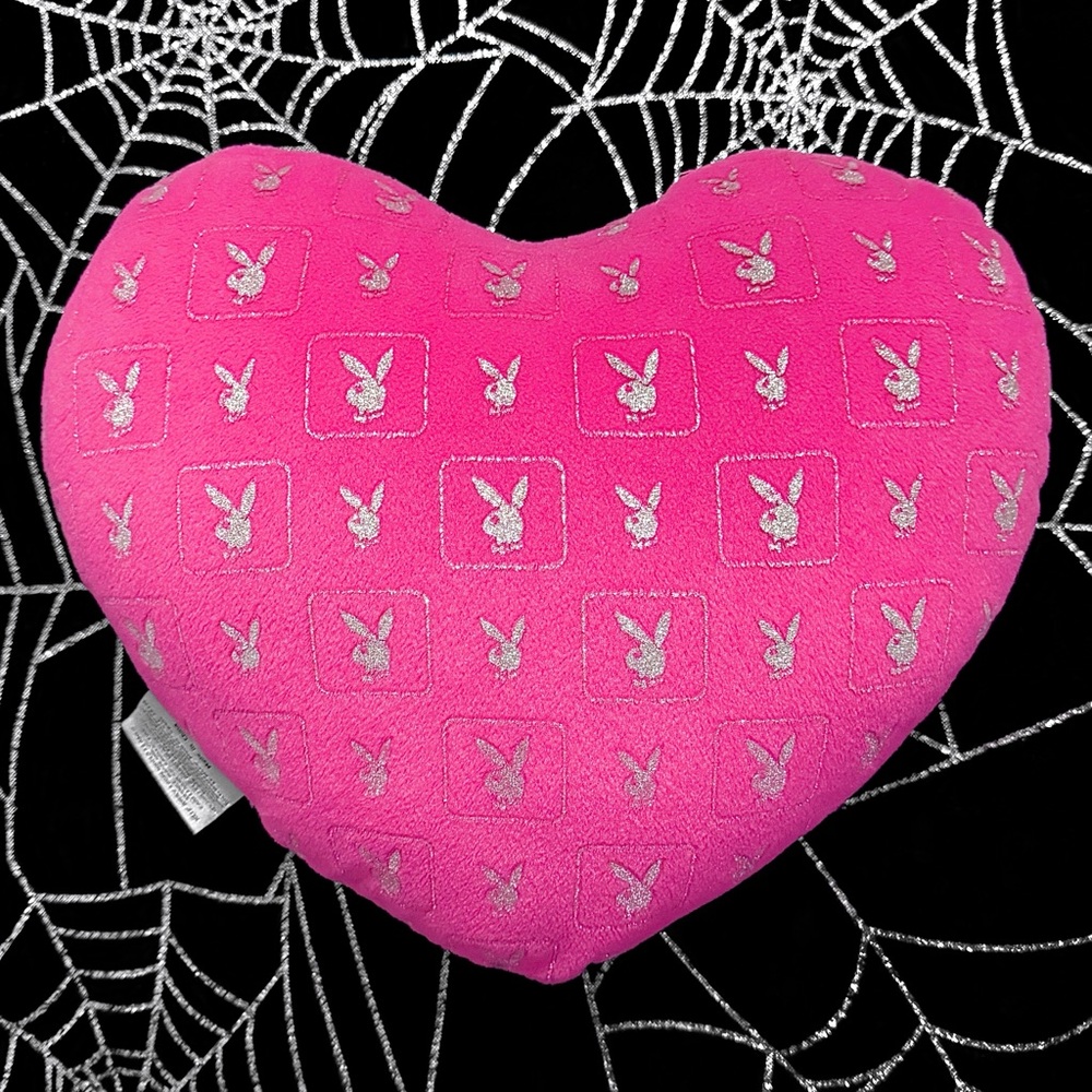 Playboy Glitter Monogram Heart Pillow 💞 - Picture 2 of 2